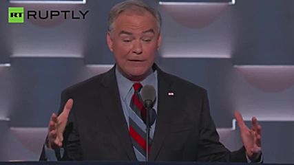 'She Delivers' - Tim Kaine's First Speech as Clinton's Running Mate