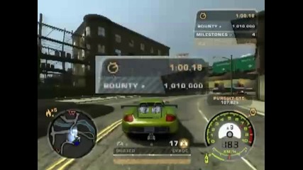 Nfs Mw - 1, 000, 000 bounty in 1 minute!!! 