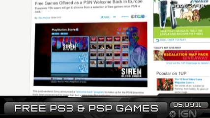 Ign Daily Fix - 9.5.2011 - New Psn Fix Date