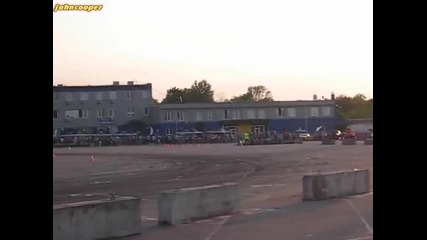 Волга V8 компресор vs Nissan 200sx S13 - дрифт