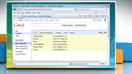 Microsoft® Outlook 2010: How to import Gmail® contacts on Windows® Vista?