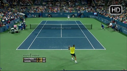 Nadal vs Dimitrov - Cincinnati 2013 - Part 2!