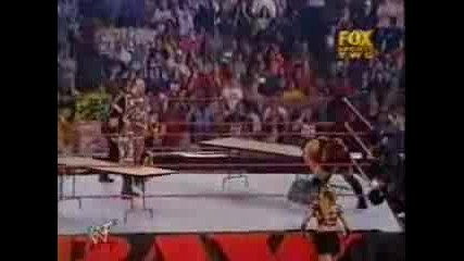 W W F Raw - Rvd vs Dudley Boys ( Handicap Tables Match ) 