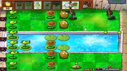 Plants vs Zombies level 3-2