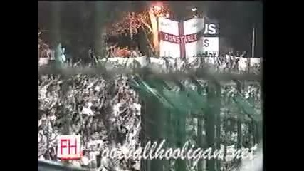 Football hooligans Poland vs England