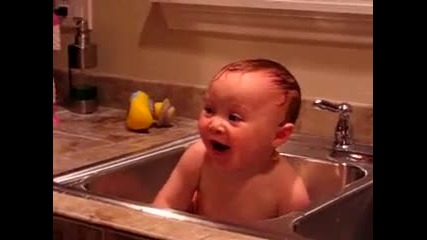 My Baby's response to the vacuum cleaner