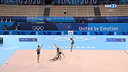 Двете съчетания на: Българският ансамбъл по художествена гимнастика на Олимпийските игри в Токио :-)