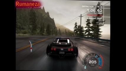 Need For Speed: Hot Pursuit 2010 - Bugatti Veyron Sprint + Drifts 