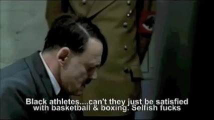 Хитлер разбира че Usain bolt е бягал 100м. за 9:58 стотни 
