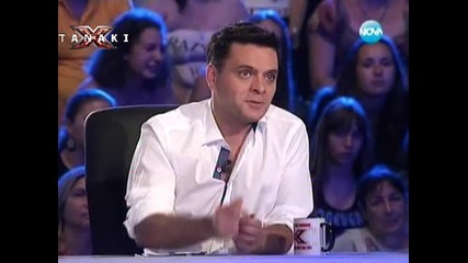 Радо шишарката в X - Factor България 16.09.11
