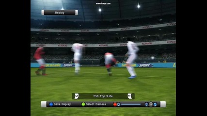 Най - хубавия гол на Wayne Rooney Pes 2011 