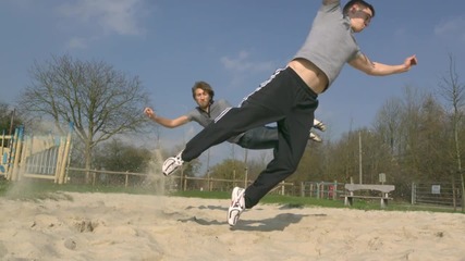 *hd* The Slow Mo Guys - Front Flips and Back Flips in Slow Motion