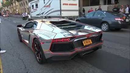 Chrome Lamborghini Aventador