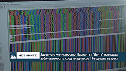 Здравното министерство: Вариантът "Делта" повишава заболеваемостта сред младите до 19-год. възраст
