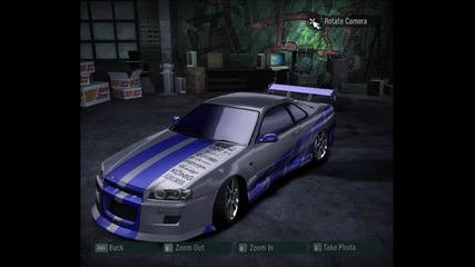Need For Speed Carbon - Fast And Furious 2 (nissan Skyline) 