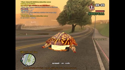 Gta San Andreas Multiplayer каране на костенурка