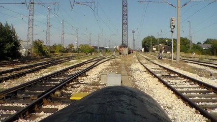 86 019 с товарен влак заминава от Филипово