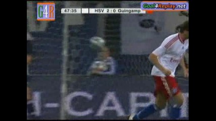 Hamburger - Guingamp 2 - 0 (3 - 1,  27 8 2009)