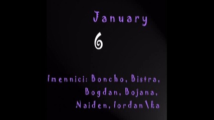Sttars Kalendar January