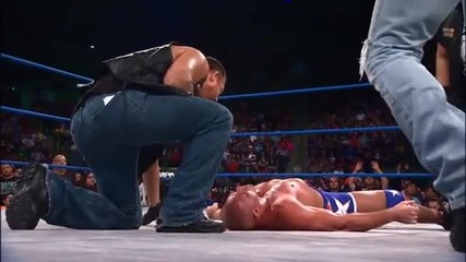 Kurt Angle vs. Wes Brisco and Garett Bischoff - April 18, 2013