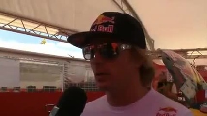 Kimi Raikkonen after Shakedown at Adac Rallye Deutschland 2010 