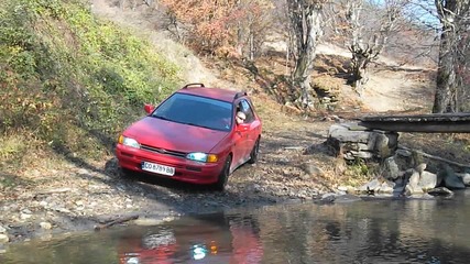 Subaru Impreza Ej22 crossing river @impreza94
