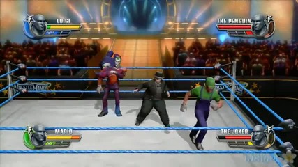 Wwe Allstars Grudge Match - Mario & Luigi Vs The Joker & The Penguin