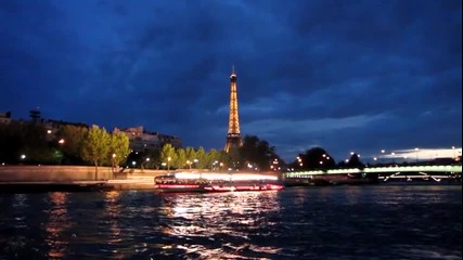 Париж, изглед от река Сена [hq]