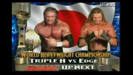 Triple H vs. Edge - Raw in Tokyo, Japan 07.02.2005