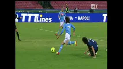 Фантастичен гол Cavani Napoli - inter 2-0 Къпа Италия
