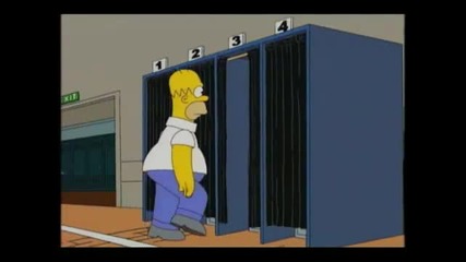 Homer Simpson tries to vote for Obama 