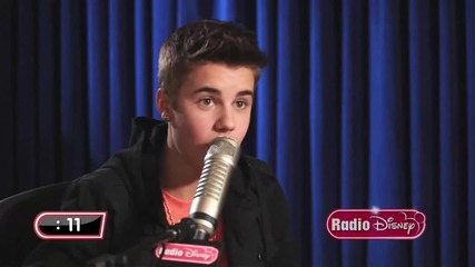 Justin Bieber 30 Second Challenge on Radio Disney's Celebrity Take with Jake