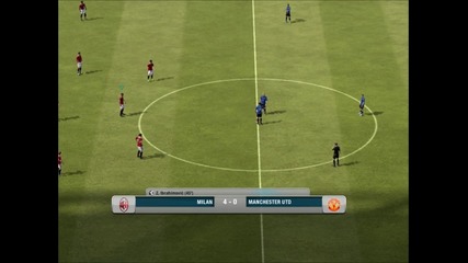 Milan - Manchester United goal Z.ibrahimovic ( Fifa 12 )
