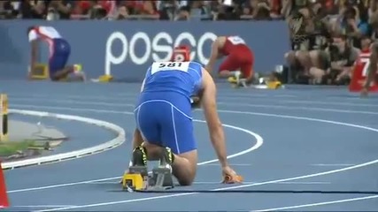 Юсейн Болт- световен рекорд, щафета 4х100 в Дегу