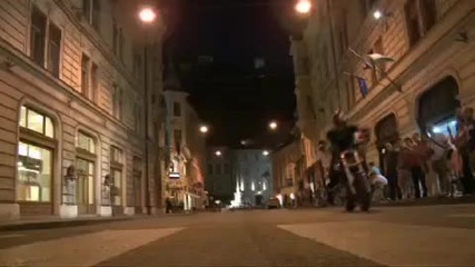 Street Bike Stunt Demo in Eastern Europe