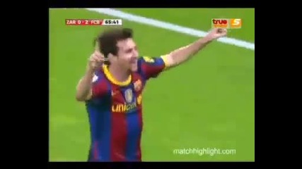 Zaragoza vs Barcelona 0 - 2 [23 10 10] Messi