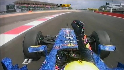 F1 Гран при на Великобритания 2012 - тийм радиото на Webber след състезанието [hd]