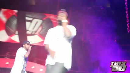 50 Cent Surprise Performance At Wisin Y Yandel Show At Madison Square Garden 
