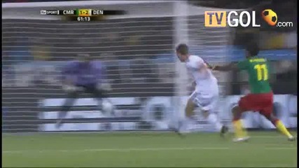 Cameroon 1 - 2 Denmark 