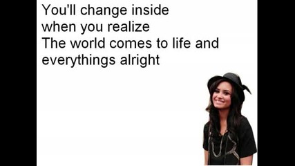 Demi Lovato - Gift of a Friend lyrics on screen 