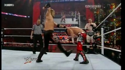 Wwe Raw John Cena & Evan Bourne vs. Edge & Sheamus 