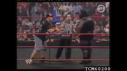 John Cena vs Mark Henry Bras de fer (french)
