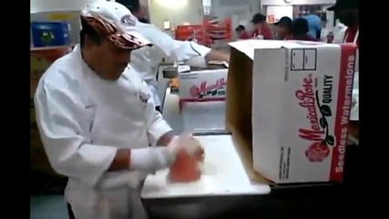 Рязане на диня , като Boss !