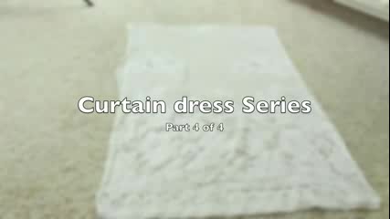 Diy- Curtain dress series part 4 of 4 _curtain skirt