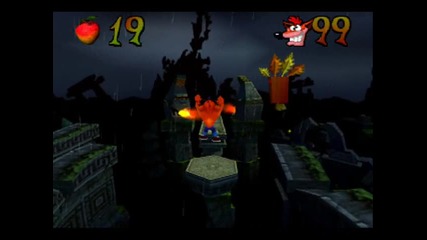 Crash Bandicoot 2 - Level 19 Ruination - Crystal + Box Gem 