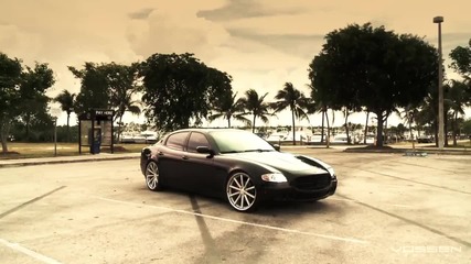 Vip Style Maserati Quattroporte on 22 Vossen Vvs Wheels/rims (720p) 