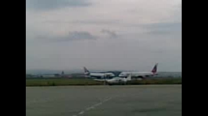 Кацане На B747 Varna Airport