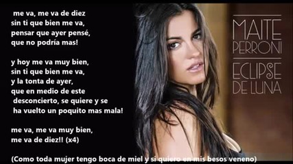 Maite Perroni - Me va (karaoke)