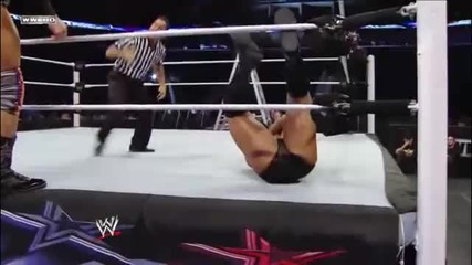 Zack Ryder - High Kick to opponent in the Turnbuckle