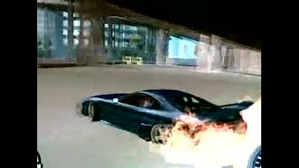 toyota supra burnout